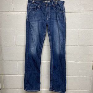 Buckle Bke Jake Mens Jeans Size 34XL Straight Blue Measures 34x36